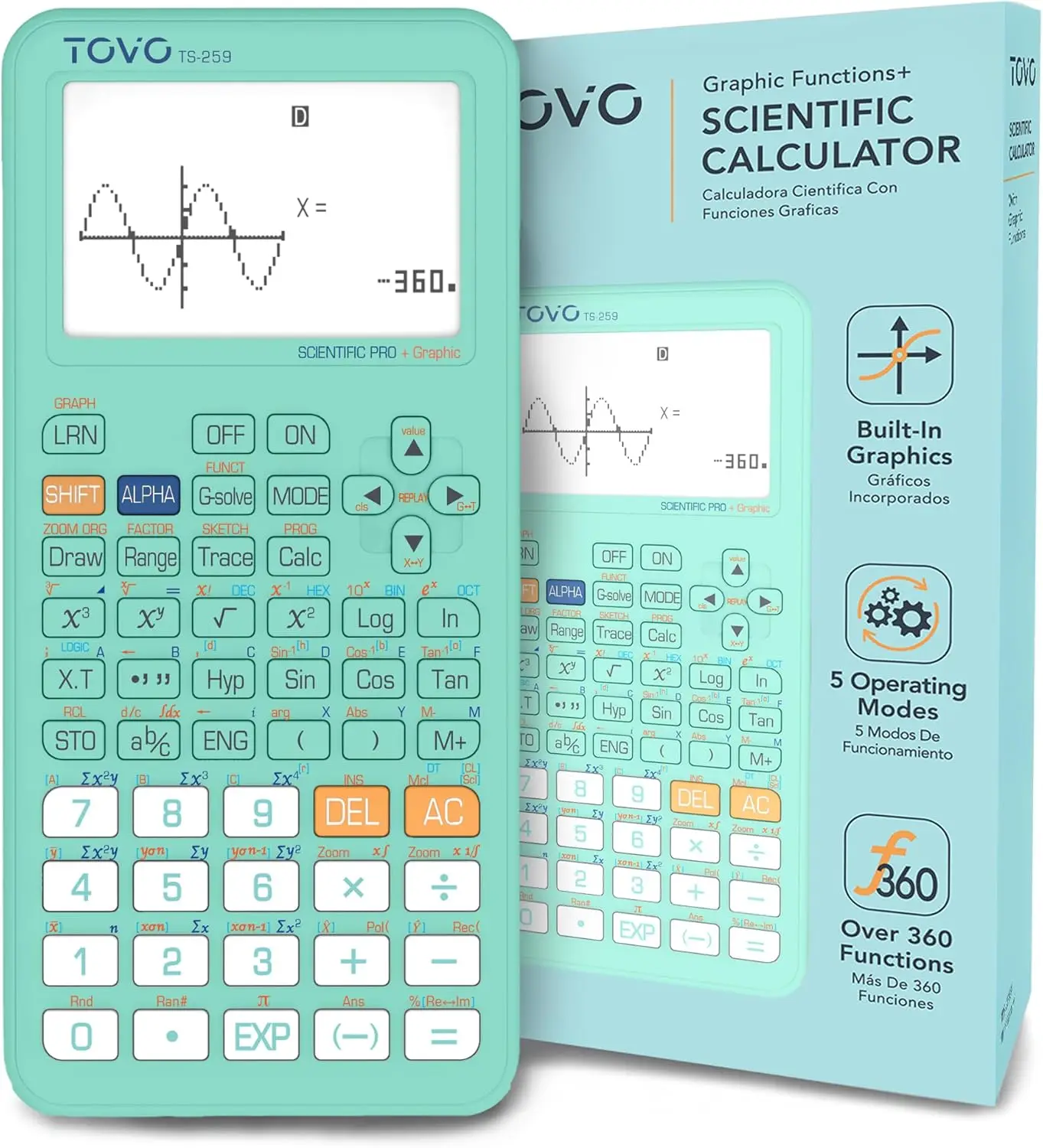 

Scientific Graphing Calculator for Students, Multiple Modes for High School and College Courses