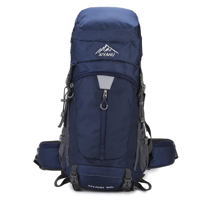 60L Camping Backpack Travel Bag For Men Large Capacity Outdoor Sport Trekking Hiking Mountaineering Shoulder Bag with Rain Cover