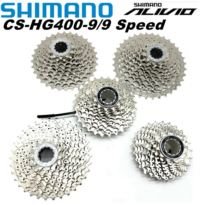 Shimano Alivio M4000 HG400-9 9 Speed Bike Cassette MTB Mountain Bicycle Freewheel HG400 9S 11-28T 11-32T 11-34T 28T 32t 34t 36t