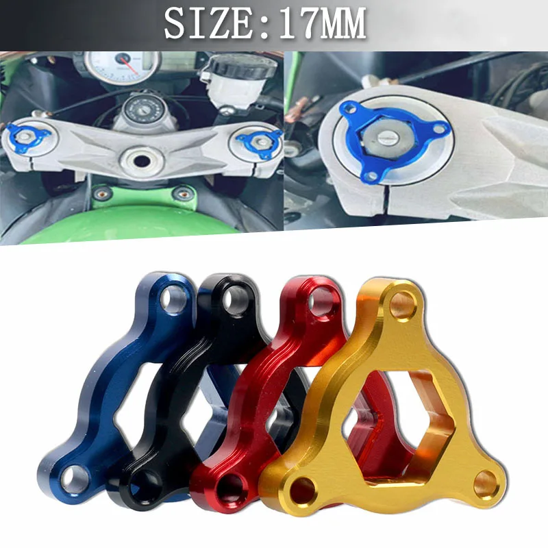 For KAWASAKI ZX6R ZX636R ZX6RR GTR1400 ZX 636R 6R 6RR GTR 1400 Concours Motorcycle  Suspension 17mm Fork Preload Adjusters