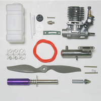 Mini Class 15 Methanol Engine Model Micro Engine Ultra Small Engine Tank Exhaust Propeller Accessories Bulk KIT Toys