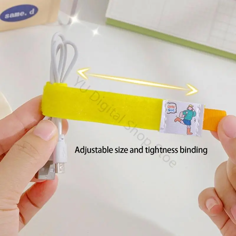96BA Daily Cable Holder Bands for Commute Carry and Desk Storage Use