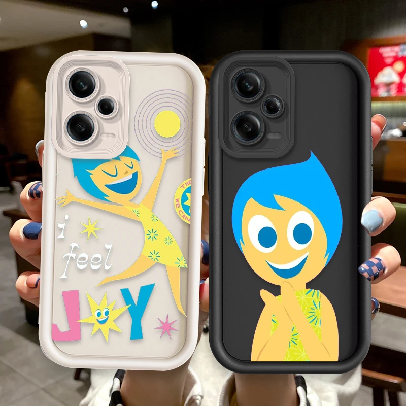 Disney Cartoon Inside Out For OPPO A98 94 92 78 76 74 72 58 57 54 53 Find X5 3 Pro 5G 4G Soft Eye Ladder Phone Case