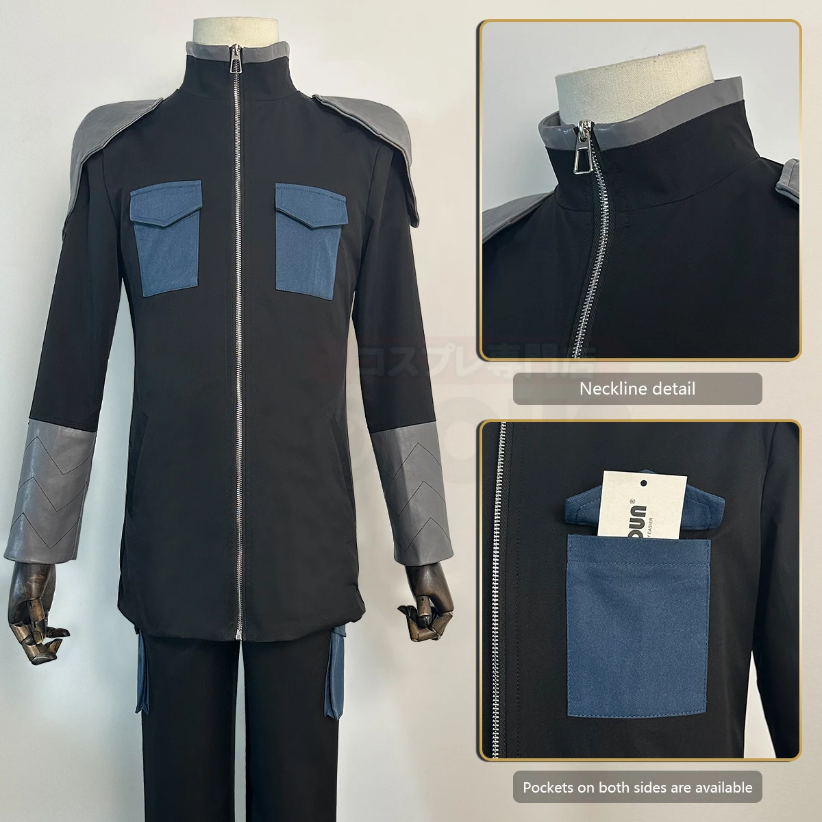 HOLOUN Kafka Hibino Soshiro Hoshina Cosplay Costume Wig Kaiju No. 8 Anime Monster Sweeper Company Uniform Coat T-shirt Pants