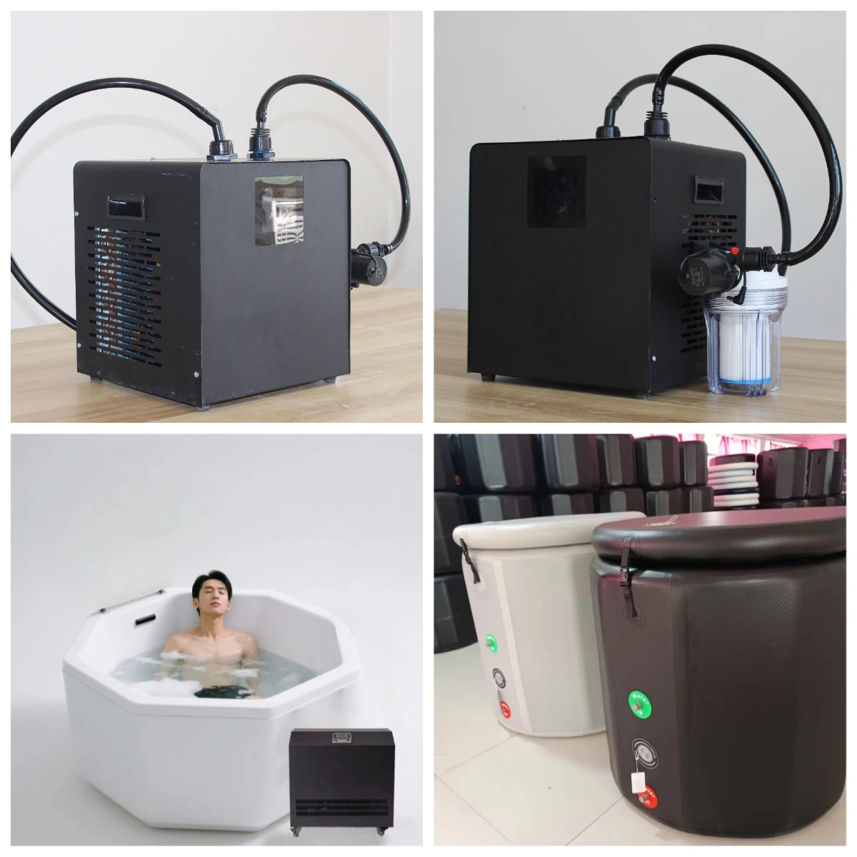 1/3HP Cold Plunge Tub with Chiller, Filter and Ozone, Ice Bath Chiller Unit for Ice Bath