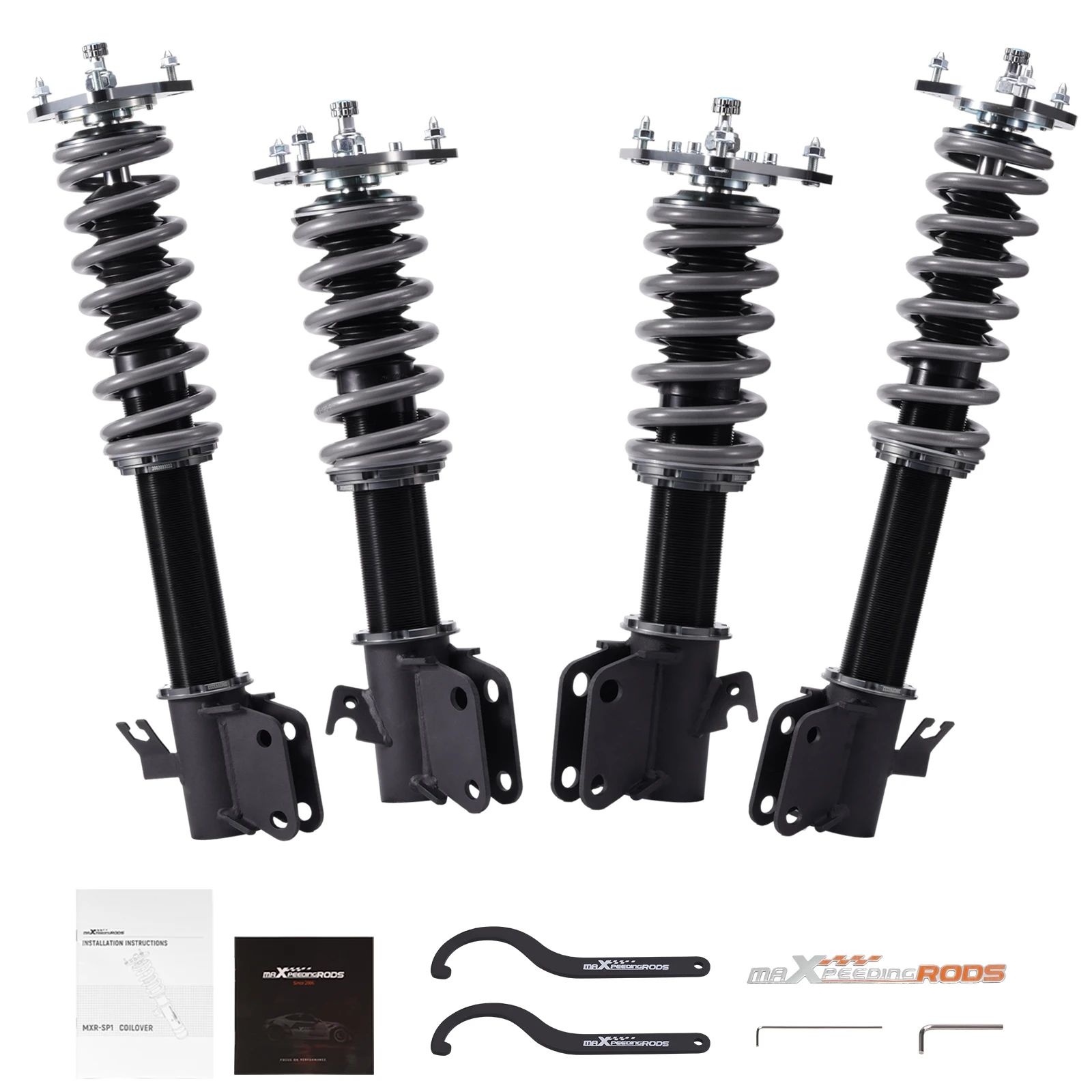 

MaXpeedingrods COT7 Coilover Suspension Kit for Subaru Impreza WRX 02-07 STI 04 Coilovers Suspension Struts Shocks Springs