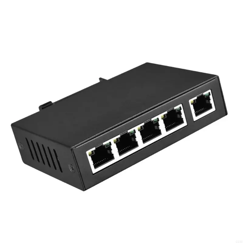 Q5WF 5 Port POE HUB 100M Ethernet Switcher Box 1 Input 4 output Supports Fast Transmission for Office Networkings