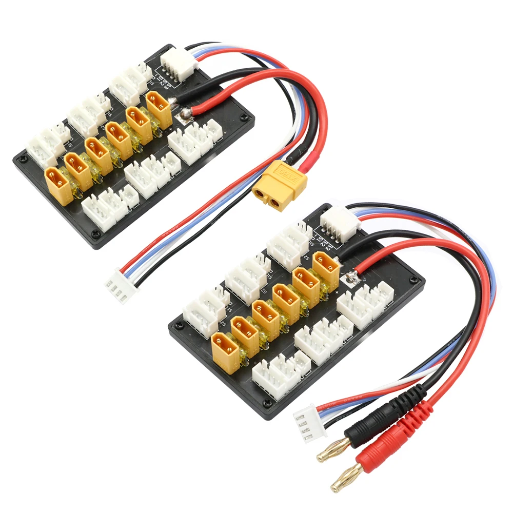 Rc 2-6S 2-8S T / XT60 / XT90 / XT30 /JST Lipo Battery Parallel Charging Board for Imax B6 B6AC B8 Quick Charge For Rc Models