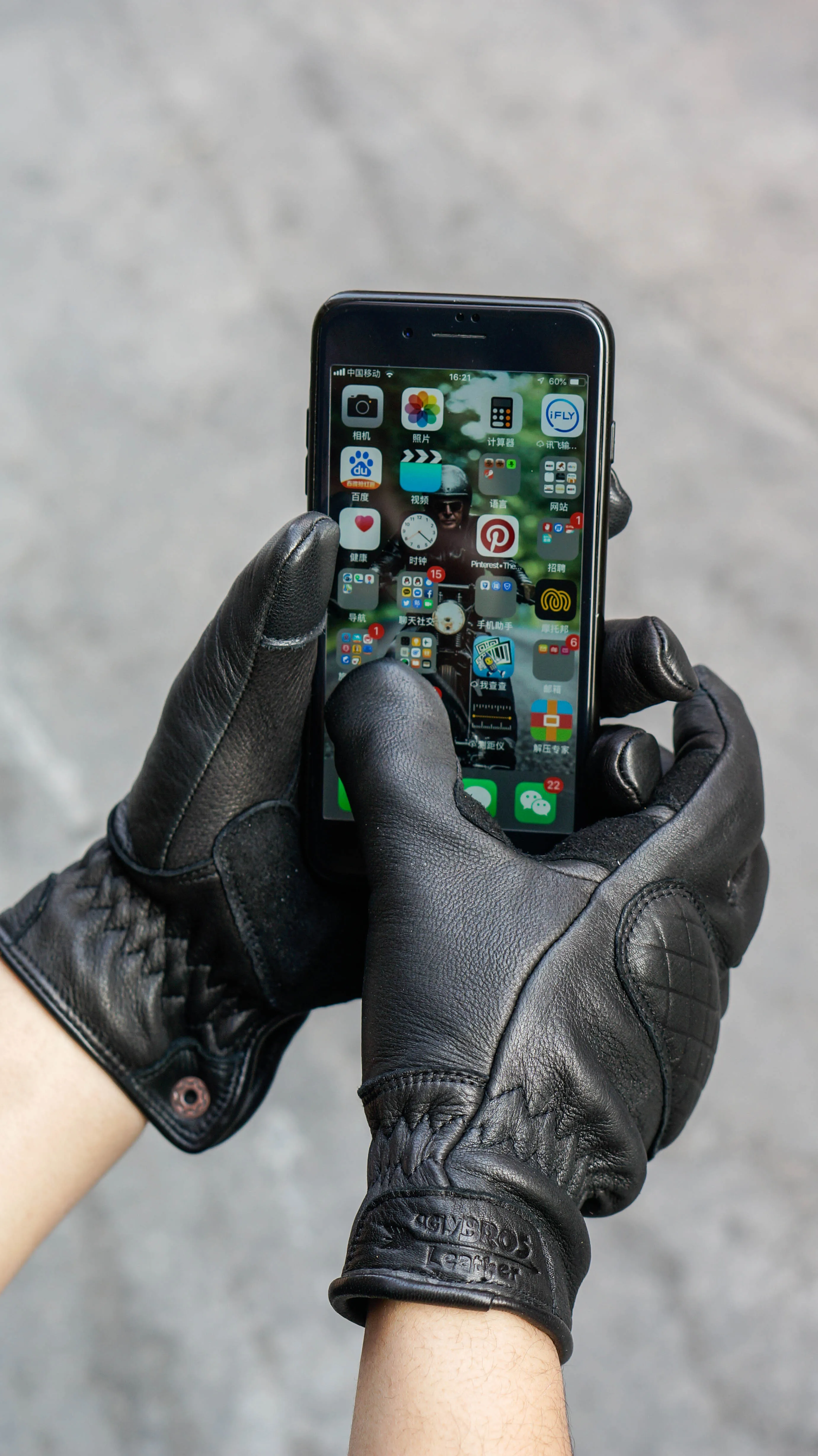 قفازات دراجات نارية من الجلد ا - مراجعة Motorcycle Gloves Leather Knuckle وسعره