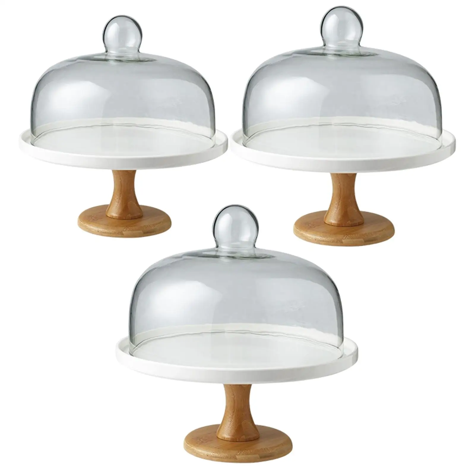 

Круглая подставка для торта, купольная крышка, керамический сервировочный поднос для аппетита, хлеба, фруктов