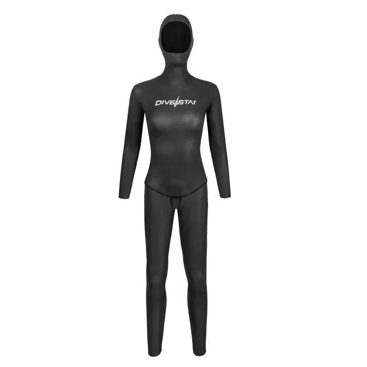 Customized Men's Chloroprene Rubber 3/4mm Full Body Surfing Diving Suit, Antibacterial, Plus Size Waterproof and Windproof