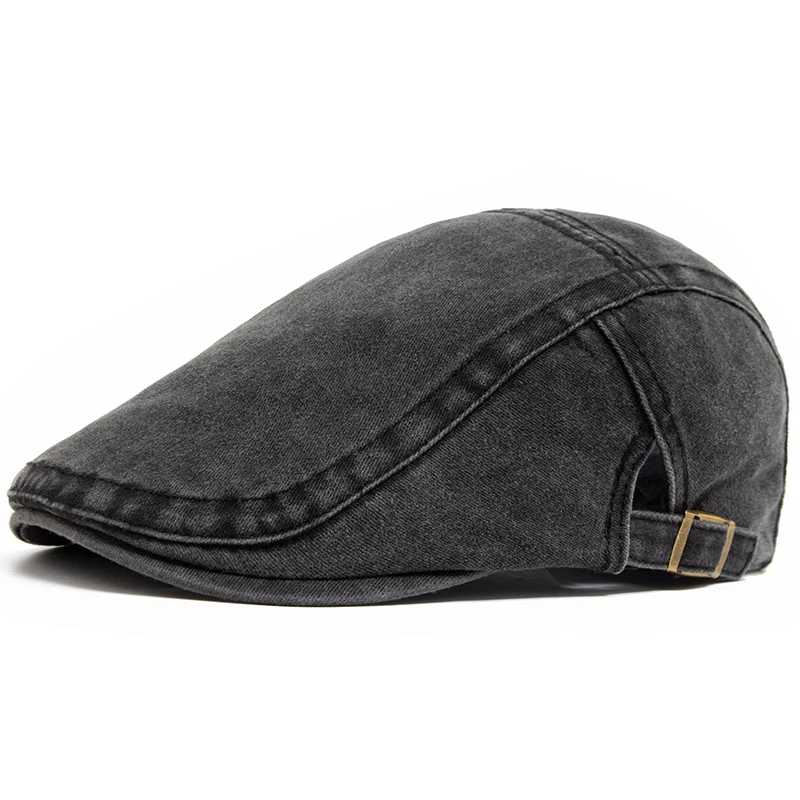 Nieuwe Vintage Katoenen Baret Mannen Vrouwen Mode Platte Vizier Cap Casual Herfst Baretten Retro Krantenverkoper Hoed Zomer Unisex Verstelbaar