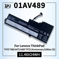 01AV489 T470 T480 Laptop Battery for Lenovo ThinkPad A475 A485 TP25 Series 01AV421 01AV420 SB10K97578 01AV419 SB10K97577 24Wh