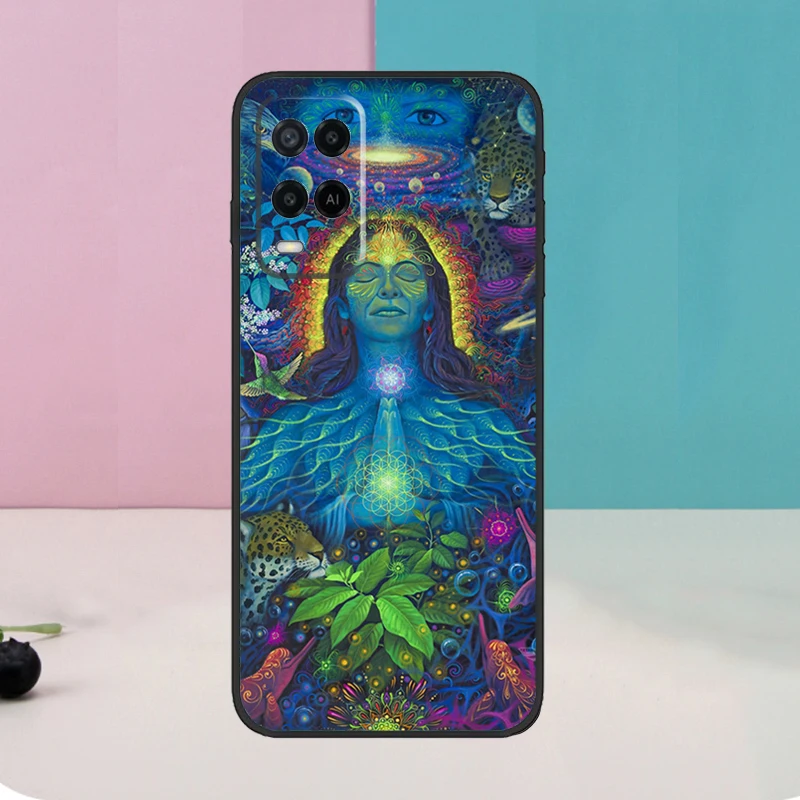 Mandala Chakra Insist Yoga For OPPO A74 A94 A54 A58 A78 A98 A5 A9 A53 A15 A52 A72 A17 A57 A77 A16 A76 A96 A57S Case