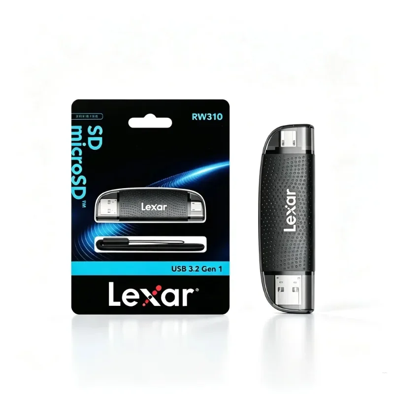 Lexar Dual Slot SD TF MicroSD Card Reader USB3.2 USB Type A & Type C Adapter for Drone Camera Photo Transfer