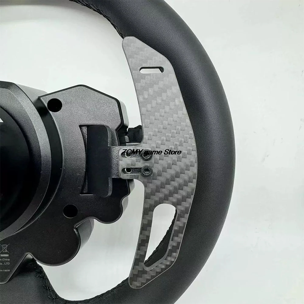 Para moza r5 r3 es esx carro de corrida jogo mod volante fibra carbono paddle shifter adaptador