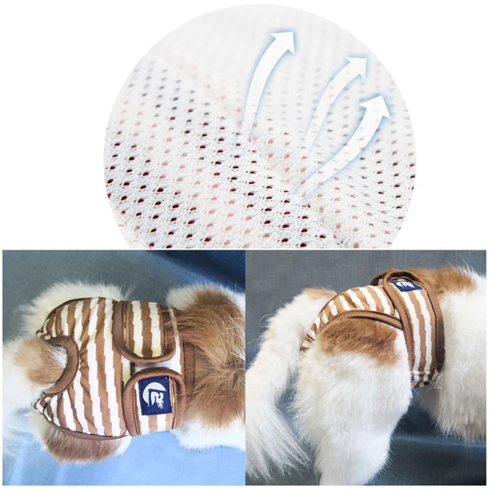 

Pet Physiological Pants Dog Nappies Apparel Striped Puppy Panty Period Diapers Female