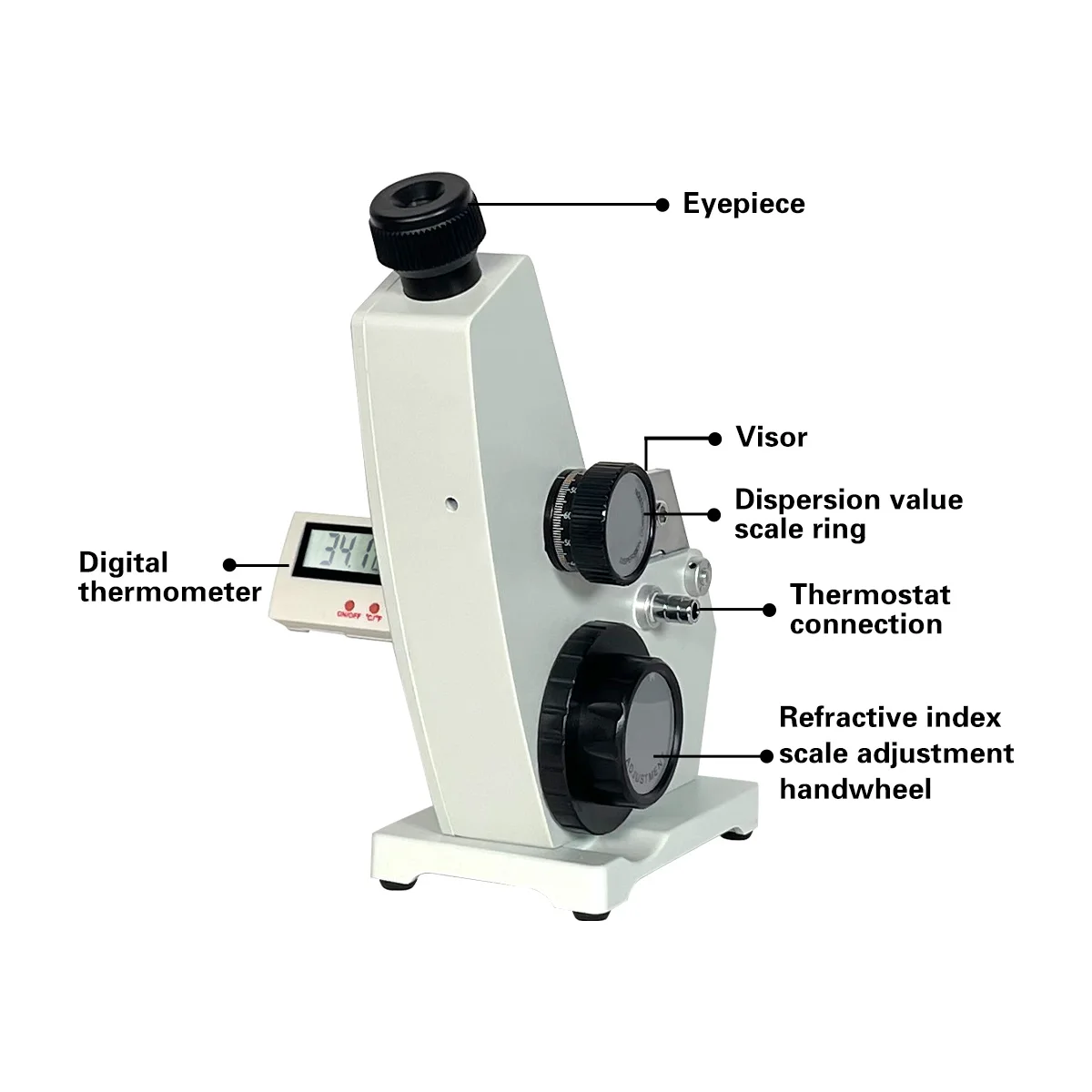 

Abbe Refractometer 2WAJ Monocular Abbe Refractometer WAJ-2W Binocular Saccharimeter Refractometer