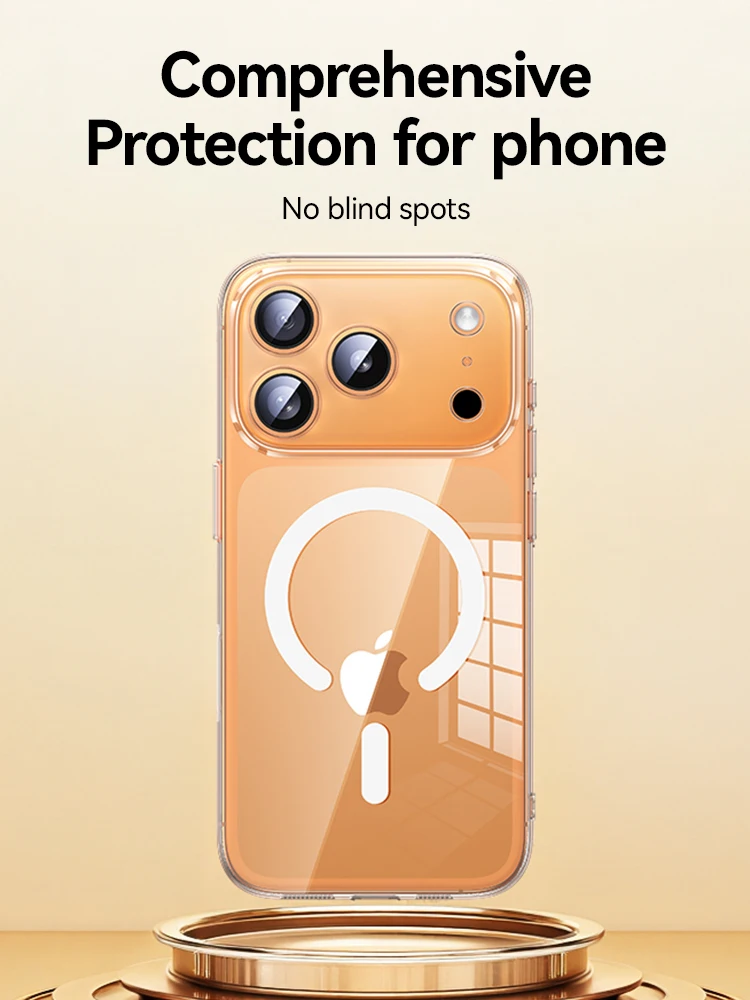 Etui Joyroom do iPhone 17 Pro Max przezroczyste, kompatybilne z Magsafe, odporne na żółknięcie, magnetyczne, twarde, przezroczyste etui do iPhone 17. — zdjęcie produktu 2