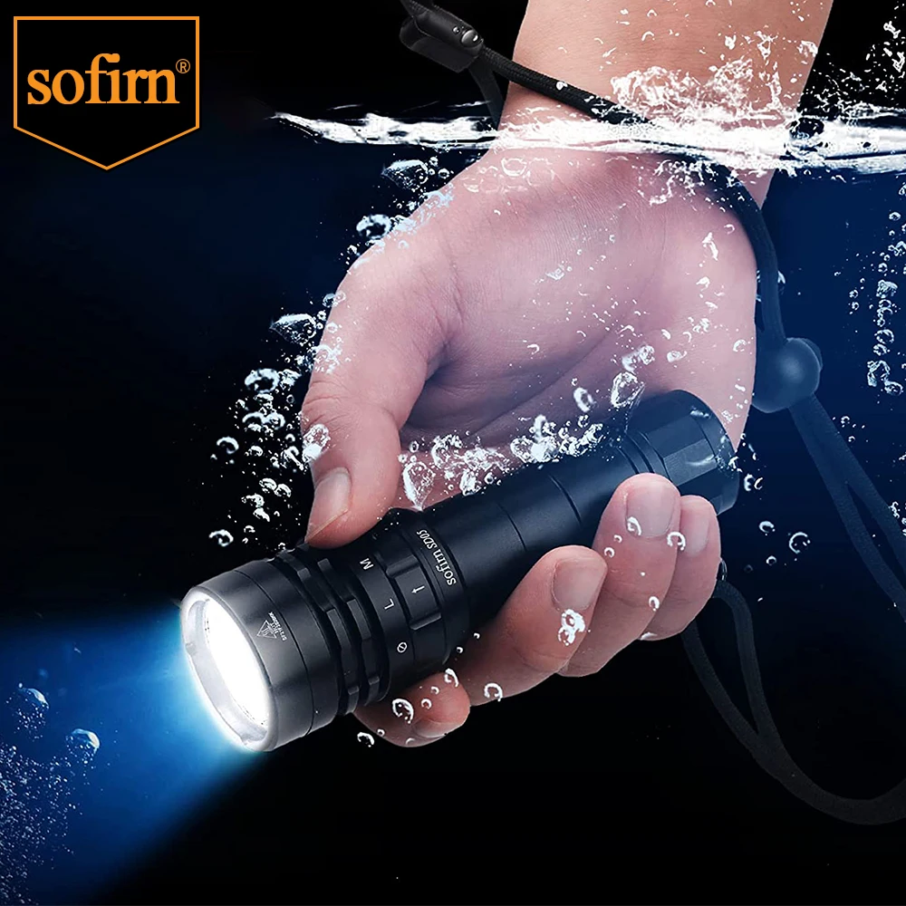 Sofirn SD05 Linterna de buceo XHP50.2 3000lm con interruptor magnético