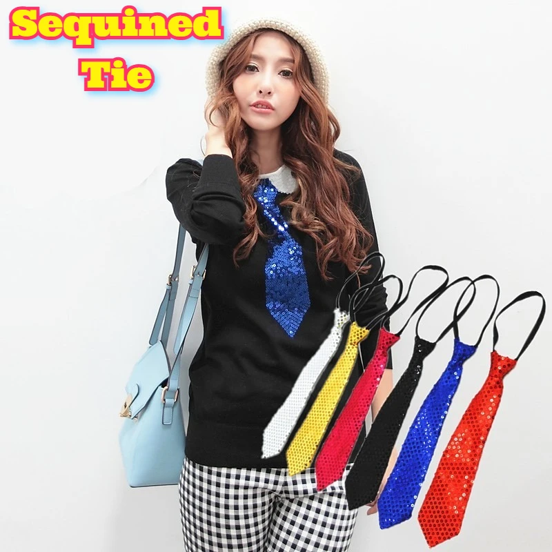 سباركلي ربطة العنق الرجال مرحلة الأداء الرقص عرض سحري بريق ربطة القوس فيونكة حفل زفاف زي ملحق لامعة ديسكو كلوبوير