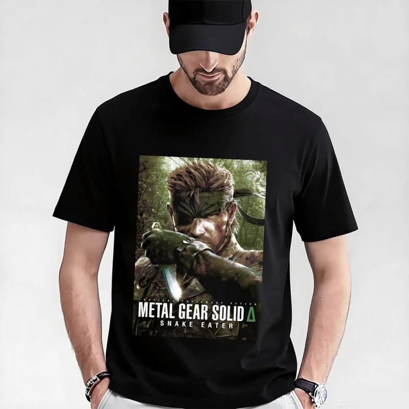 

Футболка Metal Gear Solid 0315 MGS в подарок для мужчин, футболка с графическим принтом Kojima Video Game, 100% хлопок, все размеры S-6XL