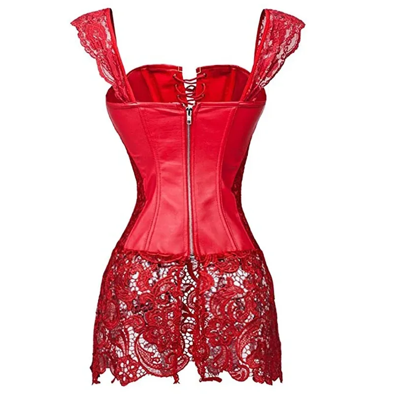 Women Body Shaper Gothic Sexy Lingerie Slimming Waist Trainer Latex Bodysuit Corset Shapewear Butt Lifter Tummy Bodyshaper