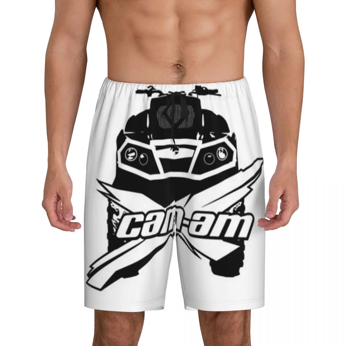 

Мужские короткие пижамные штаны Custom Can-Am BRP для сна и отдыха, шорты для сна
