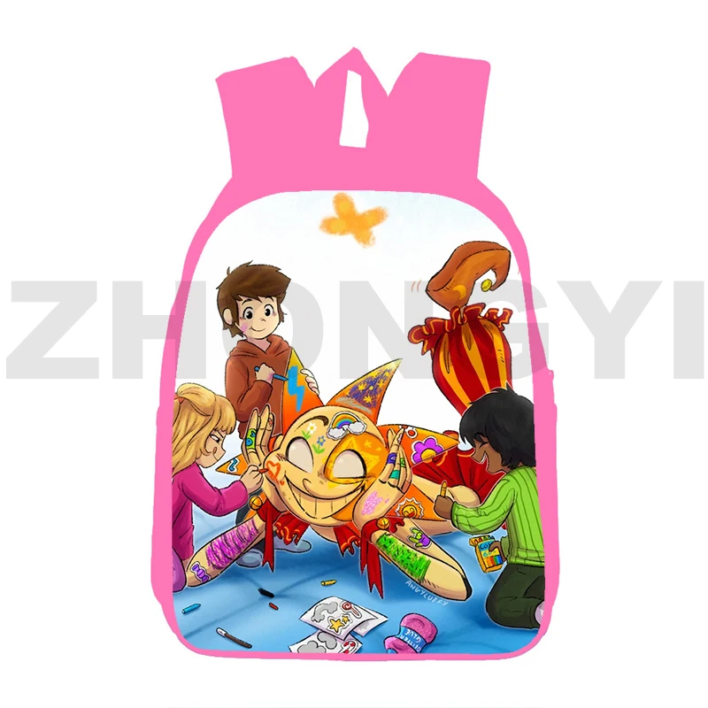 Lovely Girls 3D Fnaf Sundrop Moondrop Game Backpack Waterproof Outdoor Travel Sport School Bag 12/16 Inch Fashion Canvas Bagpack