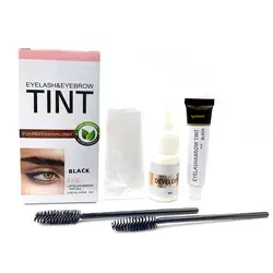 Eyelash Eyebrow Dye Tint Kit Waterproof 15 Mins Fast Dye Brow Enhance Brow Dye Lash Long Lasting Permanent Makeup Tools