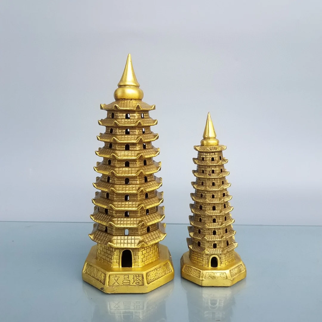 

Classic Home Crafts Pure Copper Towers with Exquisite Workmanship and Beautiful Shapes Suitable for Decoration
