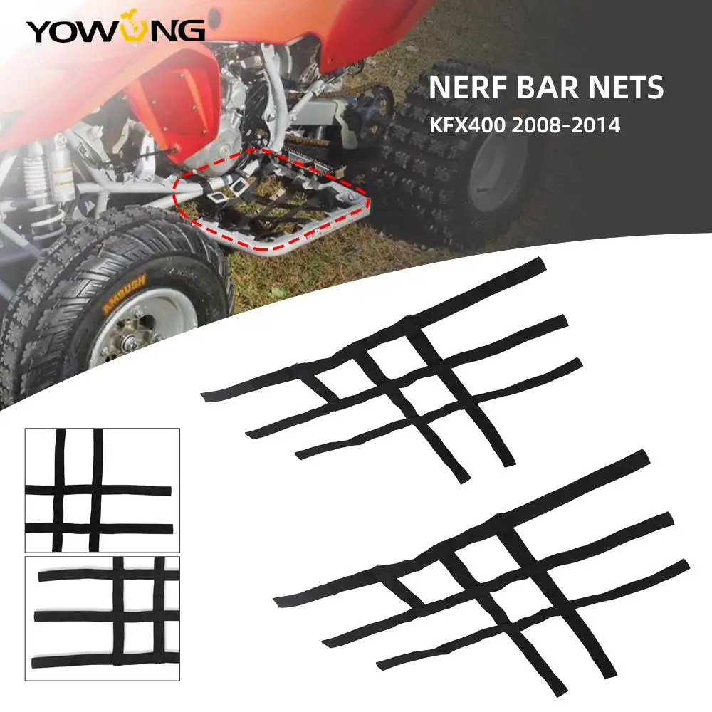 KFX 400/450R Motorcycle Nerf Bar Net Waterproof Nylon ATV Toolkit For Arctic Cat For Kawasaki KFX400 2008-2014 KFX450R KFX 450 R