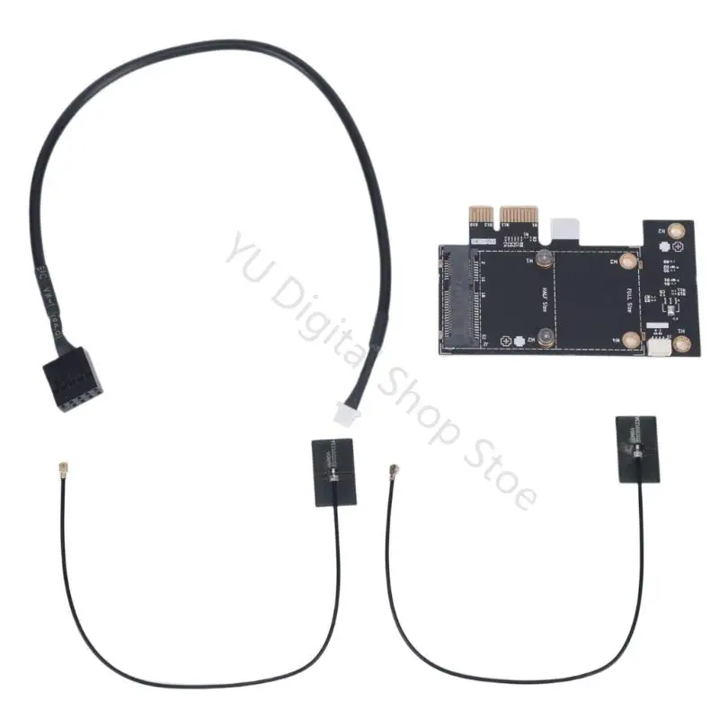 96BA Mini PCIe To PCIe Expansion Board Single Slot Adapter For Motherboard Upgraded