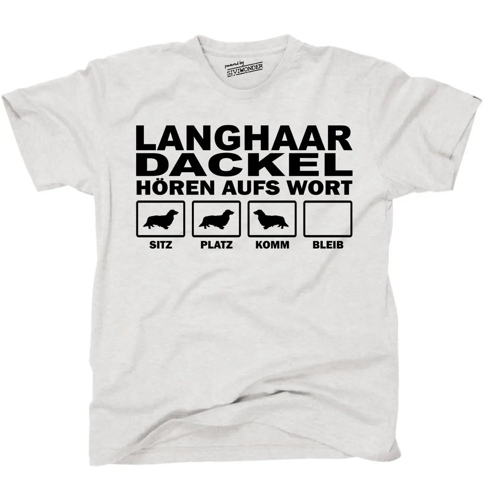 Long Hair Dachshund Dackel Teckel Listen to the Words T Shirt Siviwonder Dog Hund vintage Washed designer clothes Comfortable