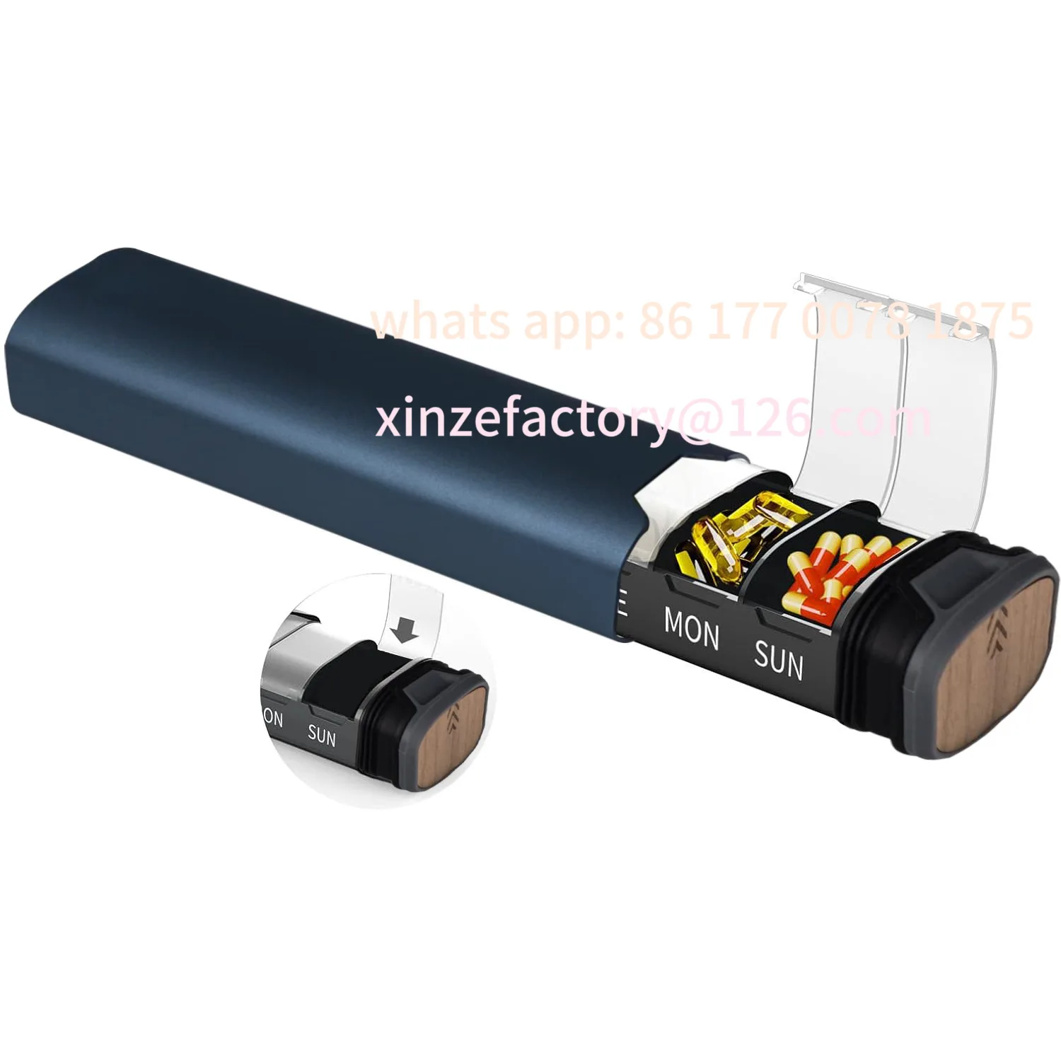 

Customizable Aluminum Alloy Seven Days Lid Kit Travel Classification