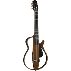 YAMAHA SLG200S TBS Steel String Silent Guitar with Hard Gig Bag, Tobacco Sunburst