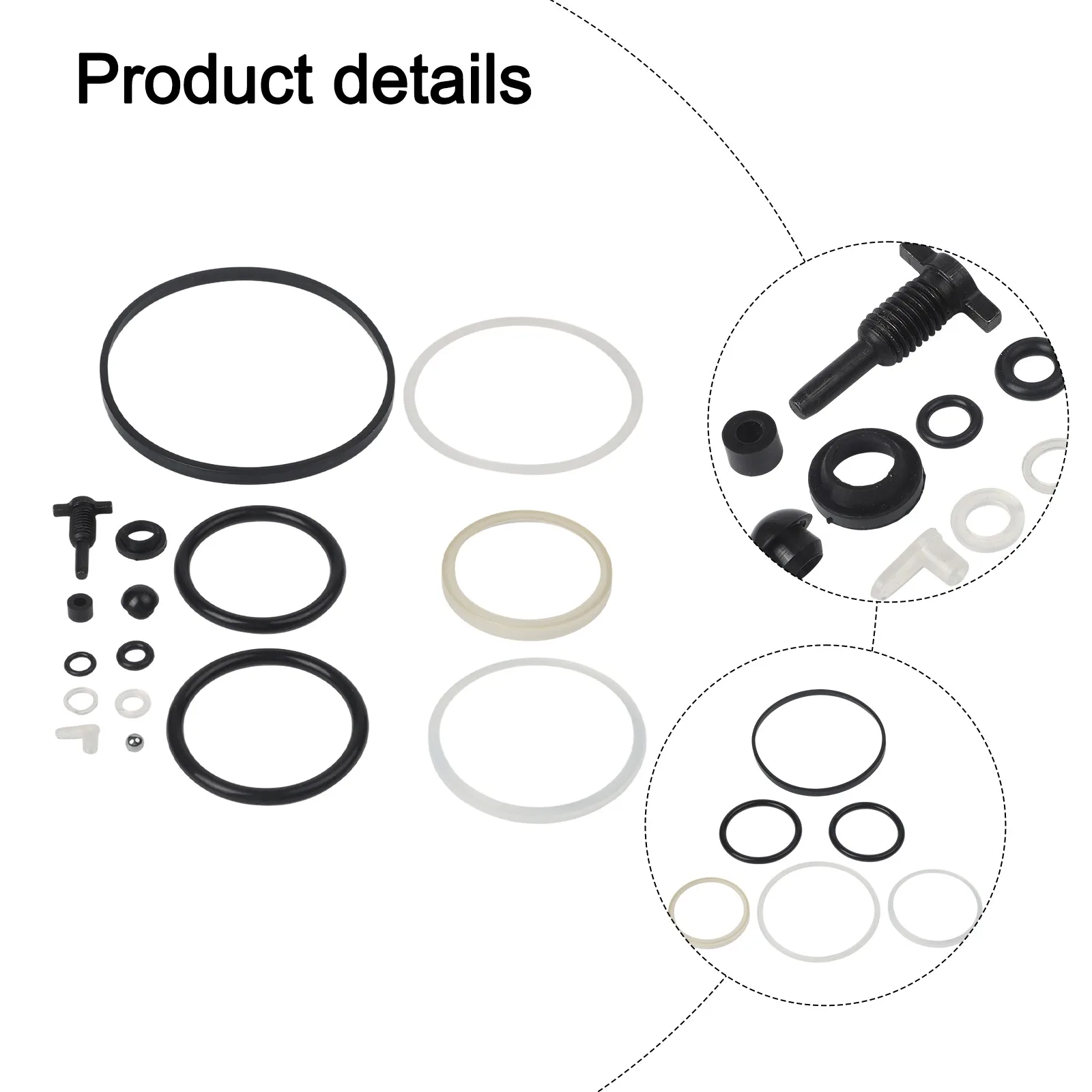 Complete Repair Kit for Vertical 20 Ton Jack Pump Core Oil Seal Dust Proof Oil Return Valve Steel Ball and Card