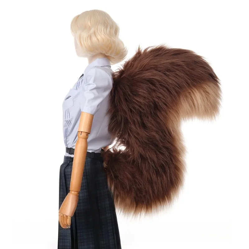

Handwork Squirrel Big Tail Animal Furry Cosplay Props Anti-gravity Plush Tails Anime Game Accessories Halloween Outfits