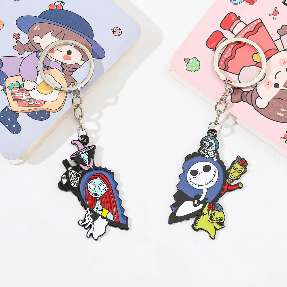The Nightmare Before Christmas sleutelhanger Sally Jack Skellington Halloween sleutelhanger rugzak sleutelhouder accessoires
