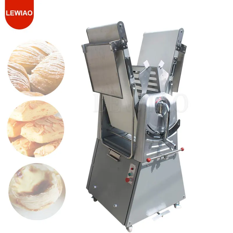 Stainless Steel Pizza Dough Sheeter Forming Machine Spring Roll Puff Pastry Shortening Crisper Machine