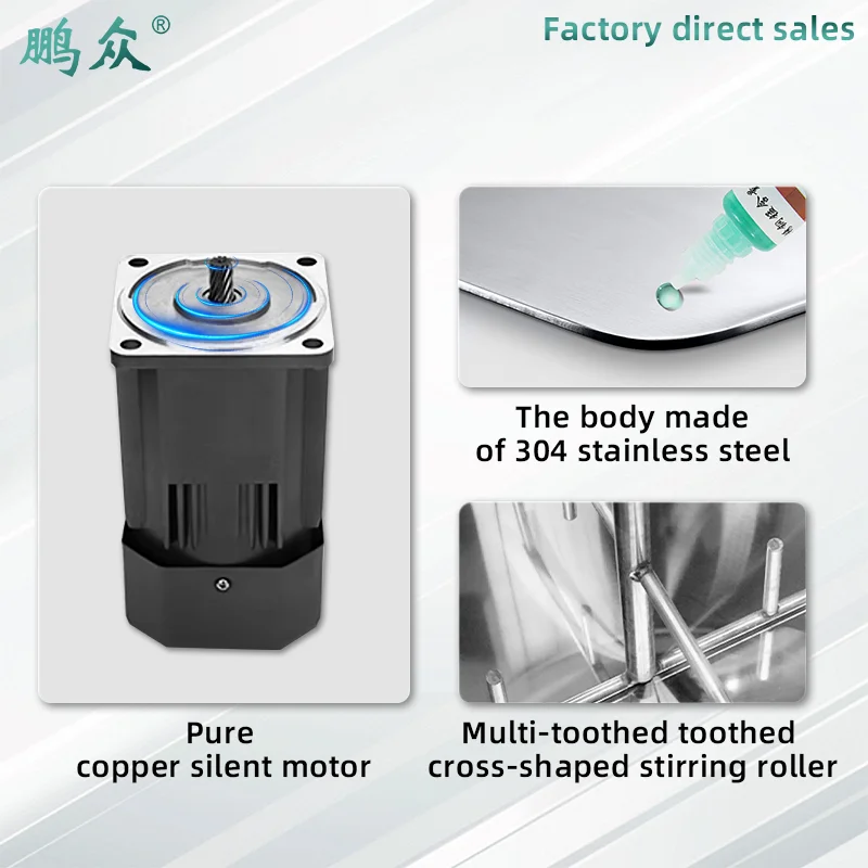 2200W Heavy Duty Commercial Industrial Meat Mixer Stuffing Blender Electric Automatic Food Filling Machine for Restaurant Hotel 6