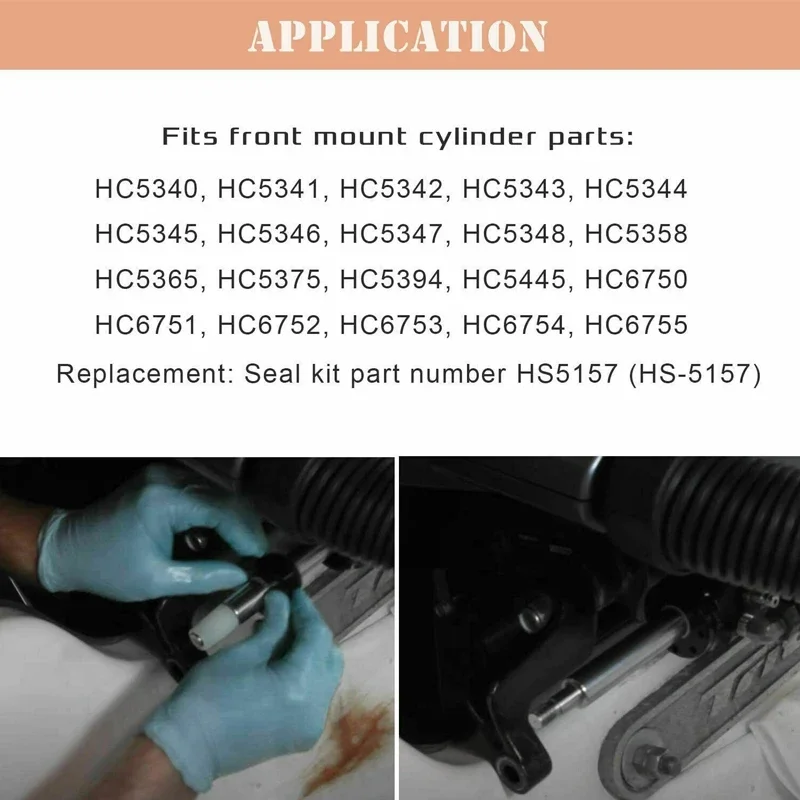 ANX Front Mount Hydraulic Steering Cylinder Seal Kit Fits for HC5340, HC5341, C5348, HC5358, HC5365, HC5375, HC6755 Etc