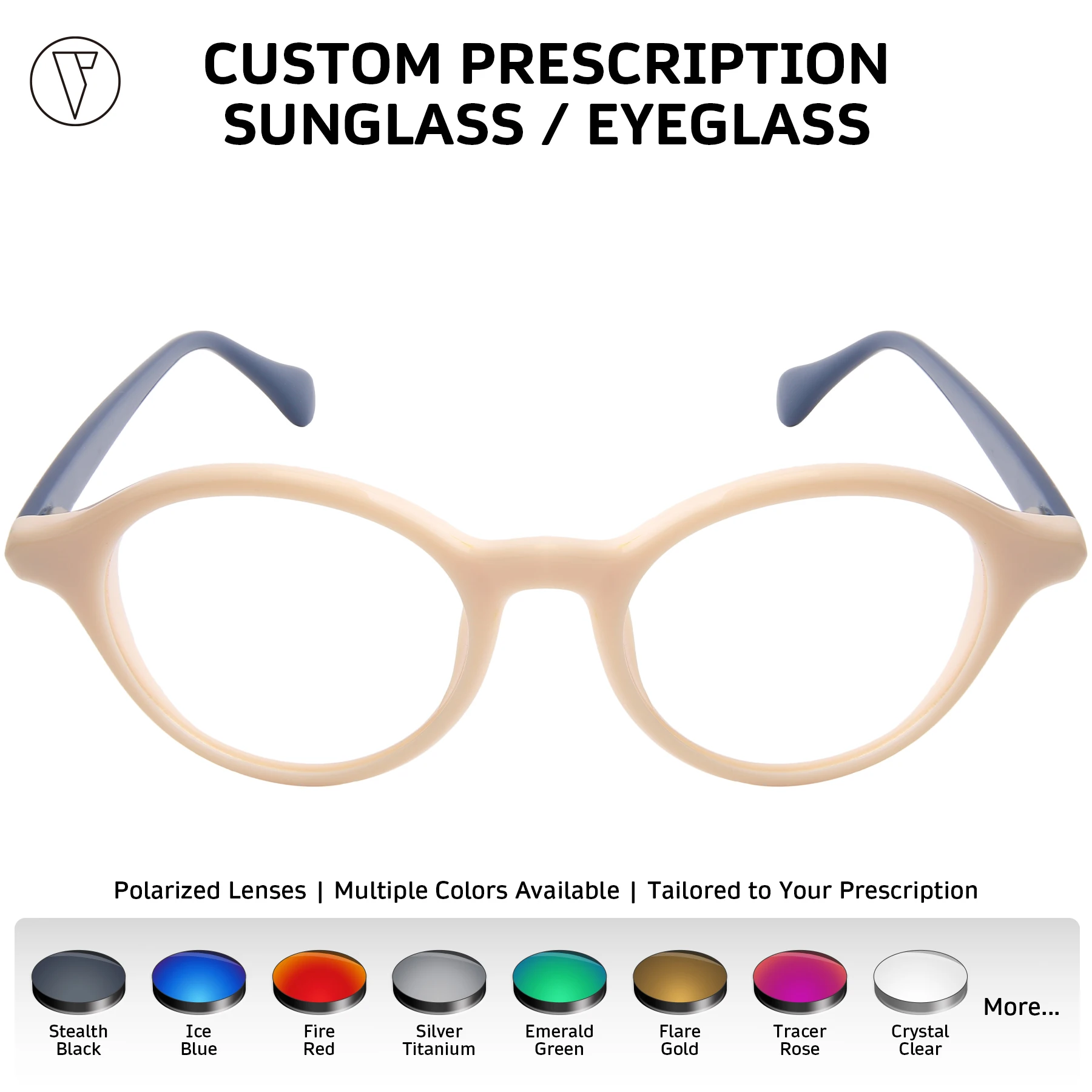 

ONDEX Custom Prescription Sunglasses/Eyeglasses,Stylish UV400 Polarized Lenses,Photochromic Lens,Personalized Power-1.00 to-8.50