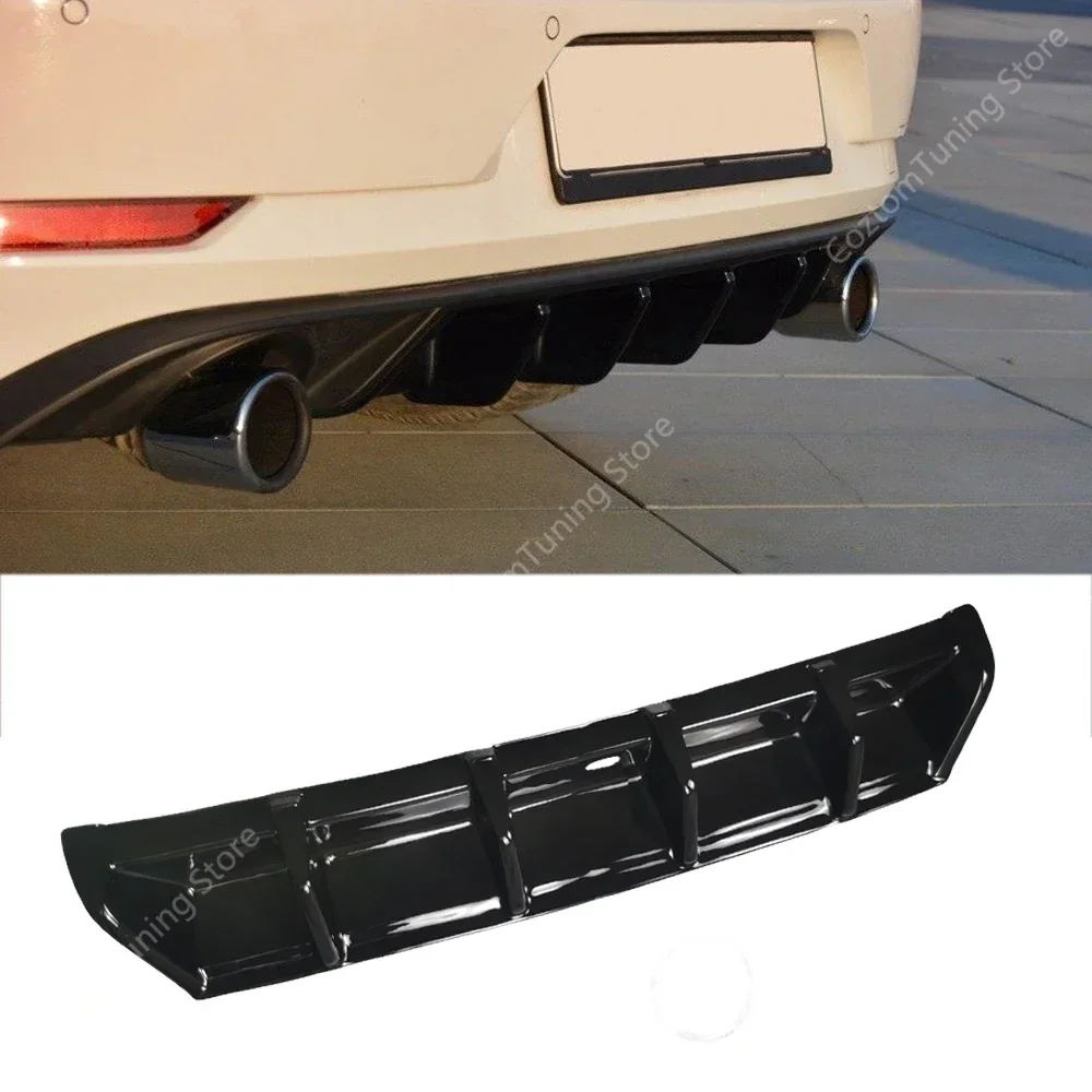 

Maxton Style Gloss Rear Valance For VW Golf MK7.5 7GTI Facelift Rear Bumper Diffuser Splitter Lip Bodykits 2017-2020 Tuning