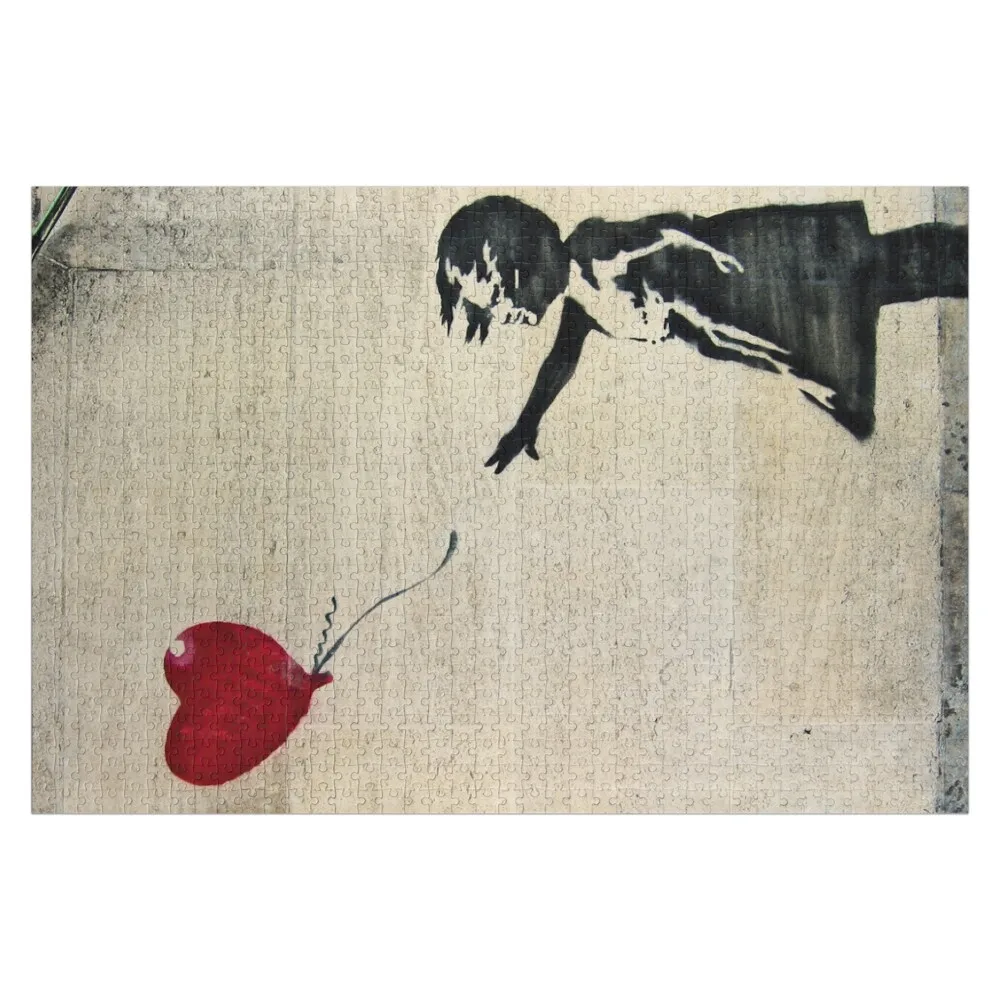 

Banksy's Girl with a Red Balloon III Jigsaw Puzzle Wooden Adults Personalized Photo Gift Christmas Toys Puzzle