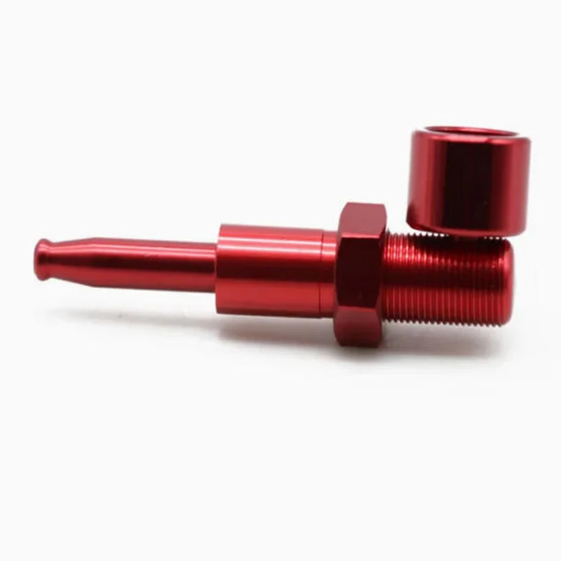 خدمة التصنيع باستخدام الحاسب الآلي عالية الدقة مخصصة جزء التصنيع باستخدام الحاسب الآلي الدقة موصل سبائك الألومنيوم الأحمر