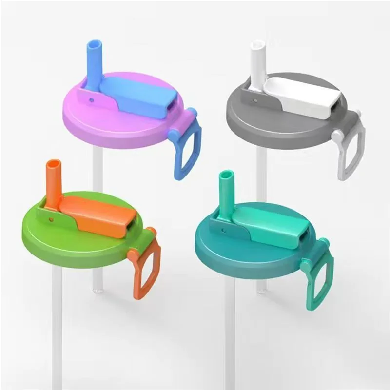 Hot Selling 4PCS Soda Can Lids, Replacement Splash Proof Can Covers With Straws Cup For Juice Beverage, Bottle Accessories