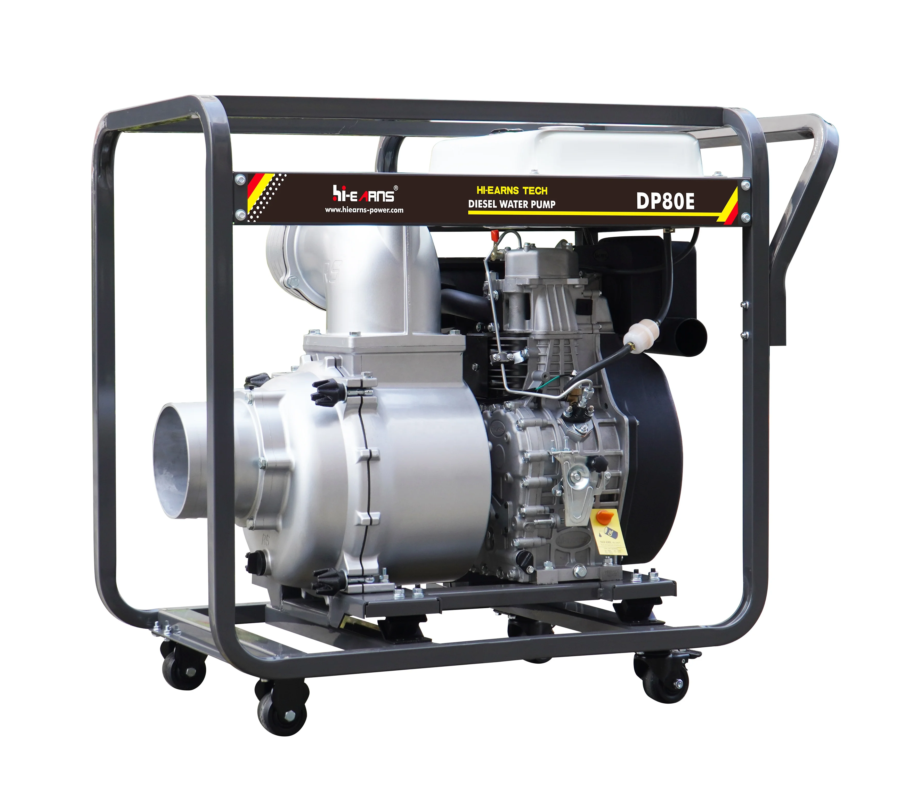 Bomba de água diesel Hiearns de 8 polegadas com motor HR998FDE 3200 rpm