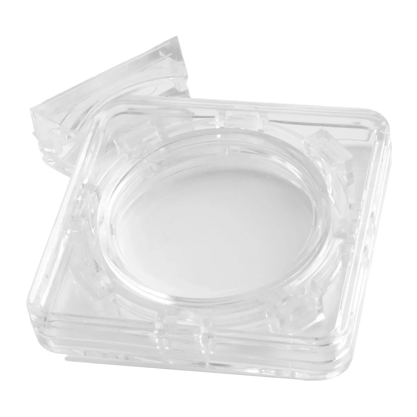 Case Box Acrylic Coin Storage Organization Rotating Bracket Transparent Without Inner Cushion 1 Pcs High Quality