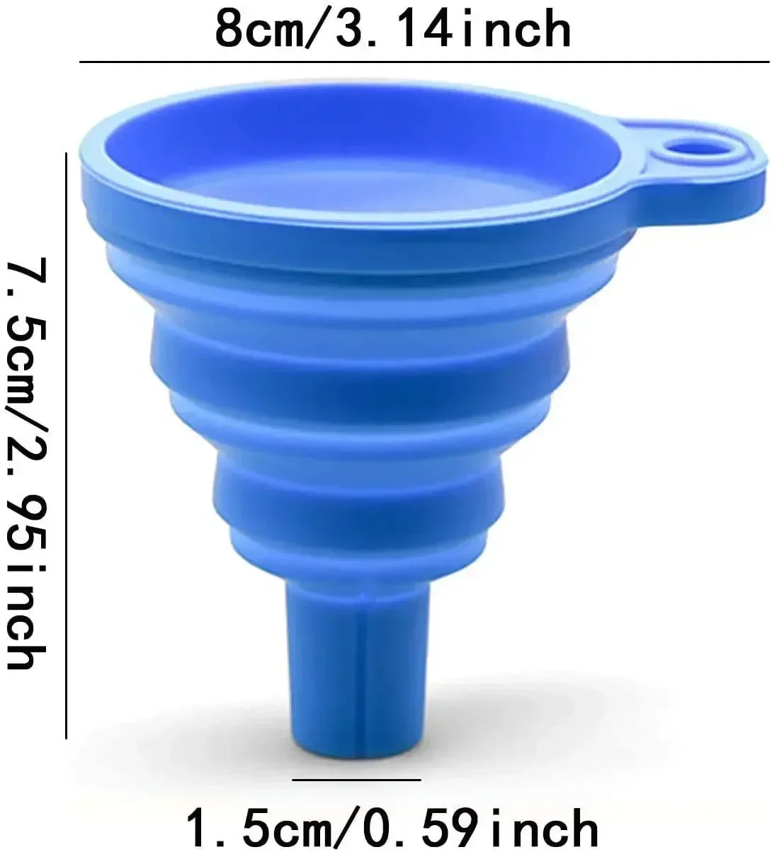 Entonnoir universel pour moteur de voiture, silicone, liquide, laveuse, changement, pliable, portable, auto, huile moteur, or